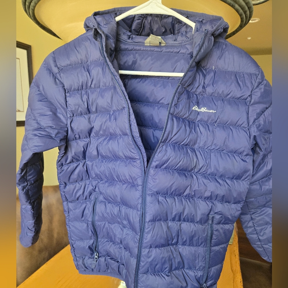 Eddie Bauer Navy Kids Puffer Jacket